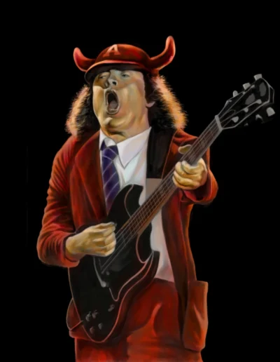Angus Young Digital Illustration