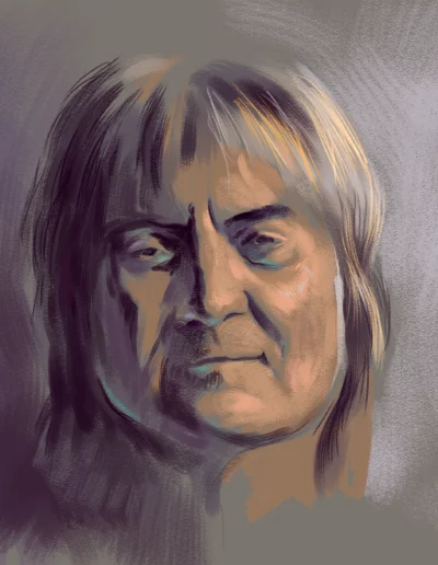 Portrait of Fred Sampson Digital Paint