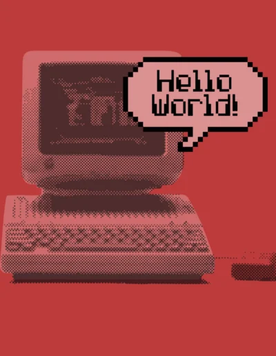 Hello World Poster Digital Art