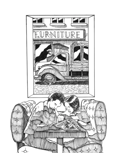 Ink on Paper The Couple