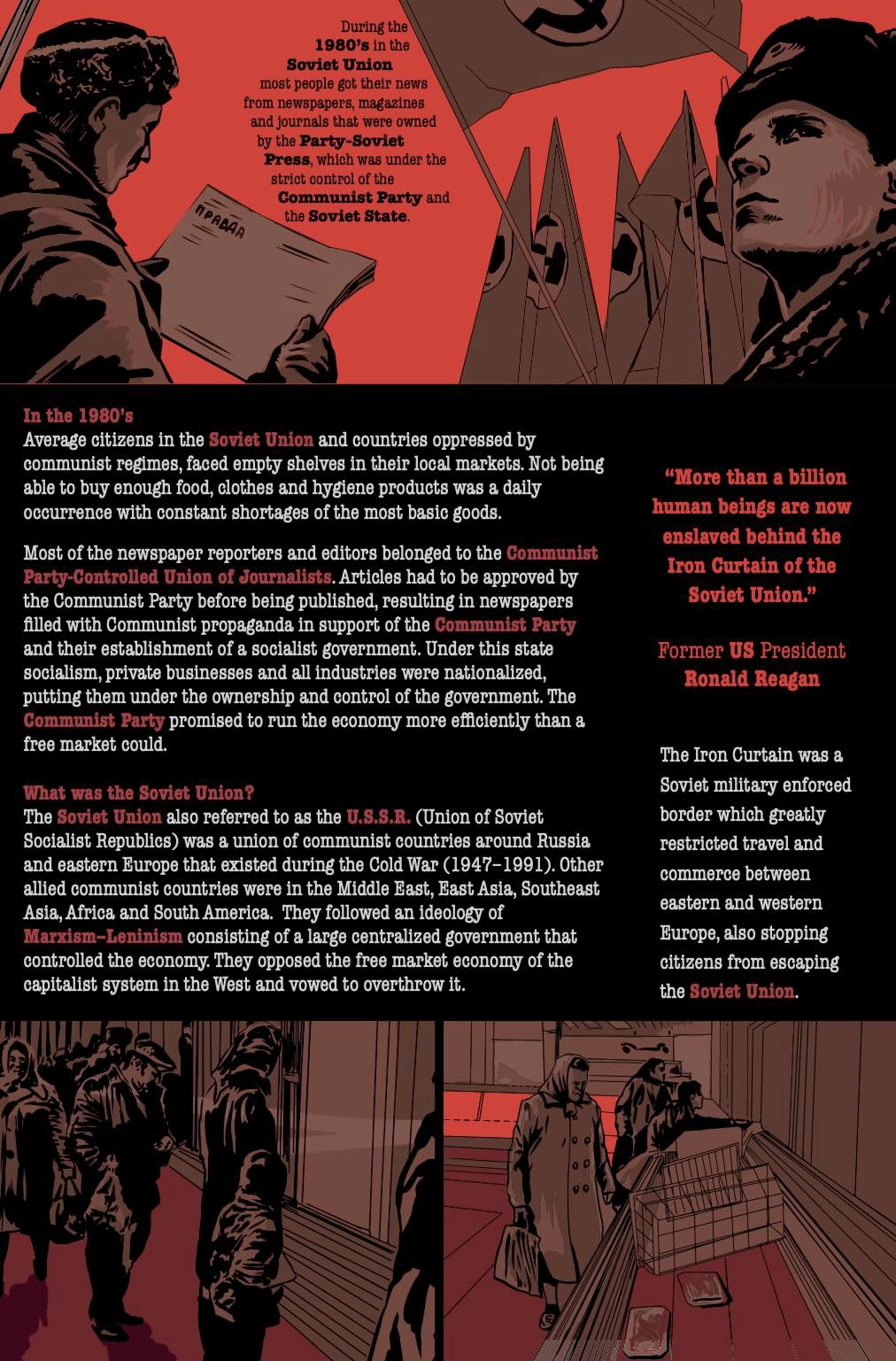 Russian Defection Russian Defection Comic Book Page