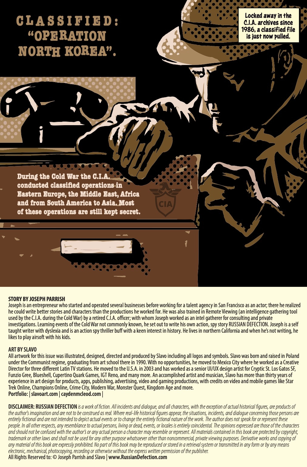 Russian Defection Russian Defection Comic Book Page