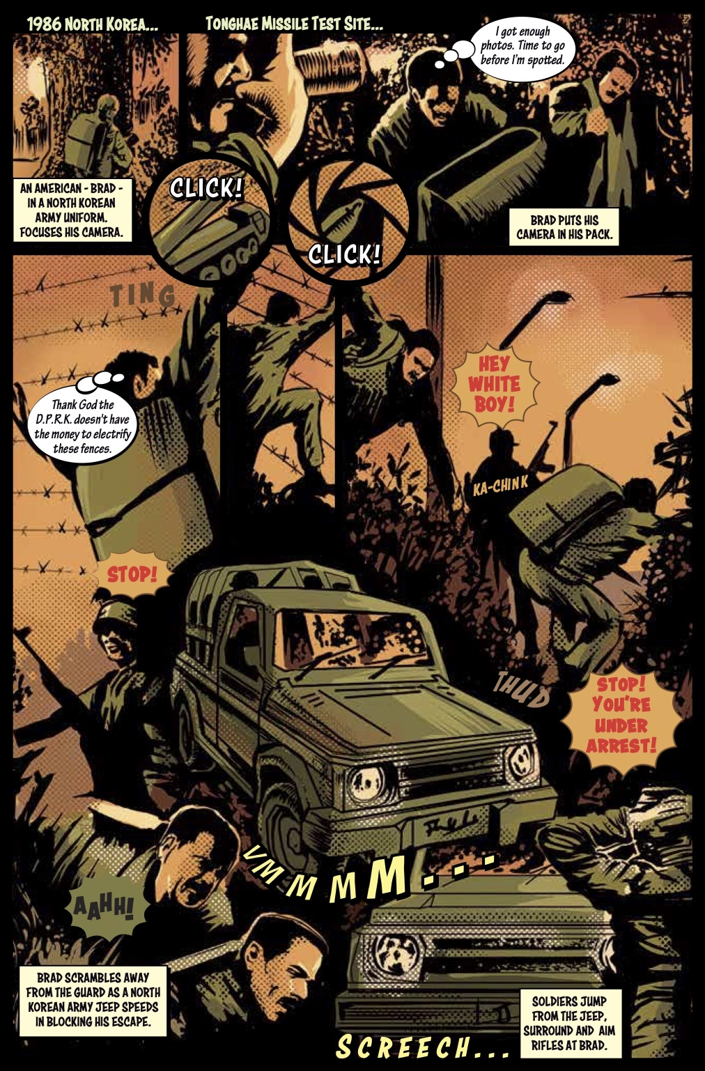 Russian Defection Russian Defection Comic Book Page
