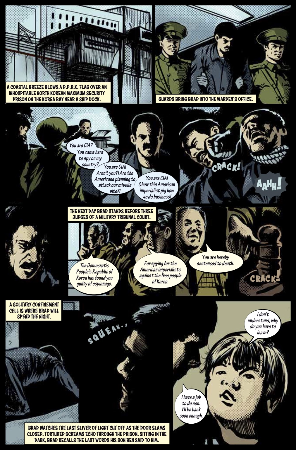 Russian Defection Russian Defection Comic Book Page