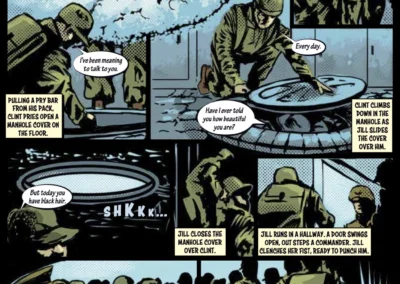 Russian Defection Comic Book Page