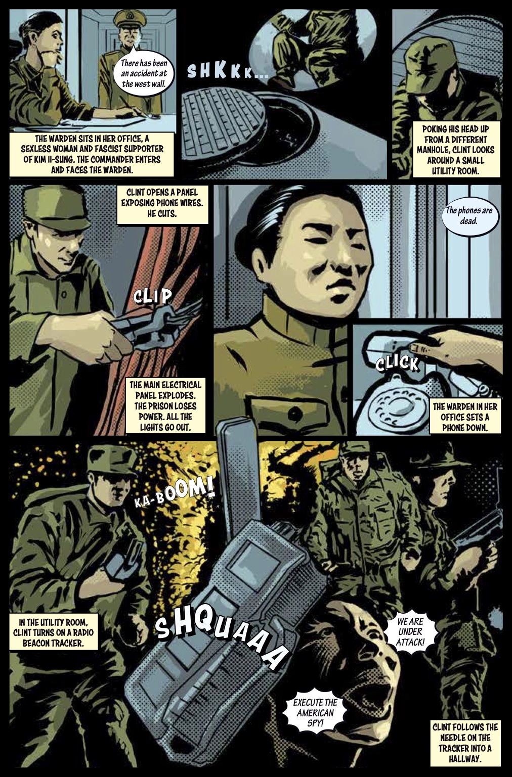 Russian Defection Russian Defection Comic Book Page