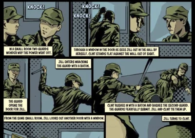 Russian Defection Comic Book Page