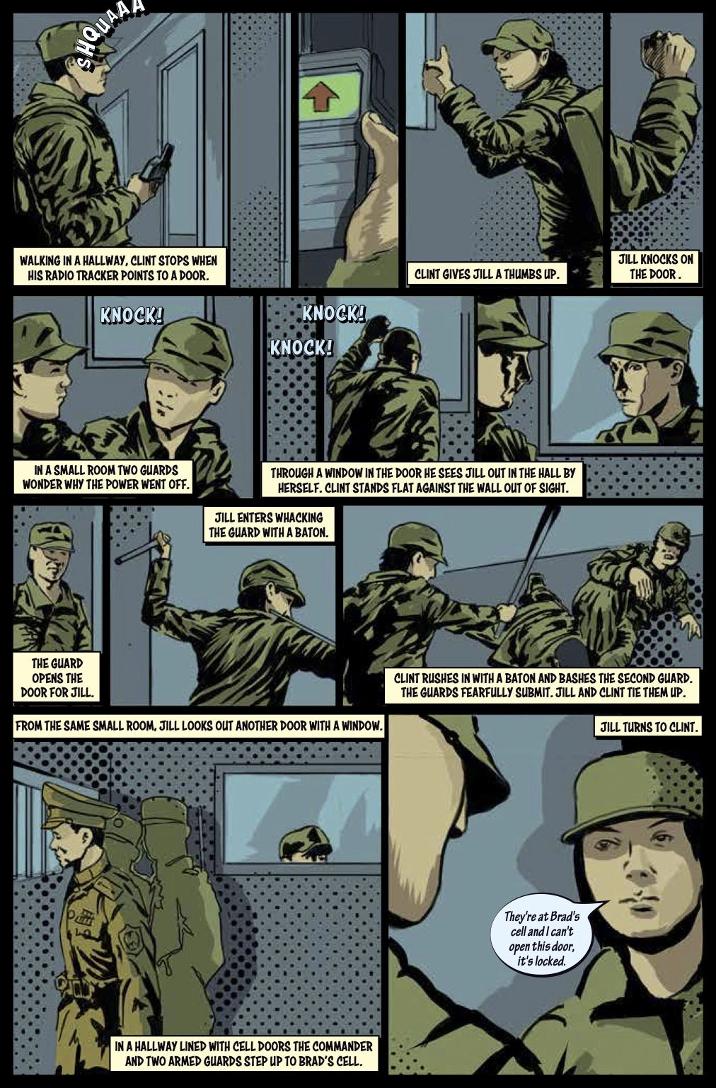 Russian Defection Russian Defection Comic Book Page