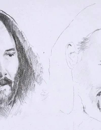 Keanu Reeves Pencil on Paper
