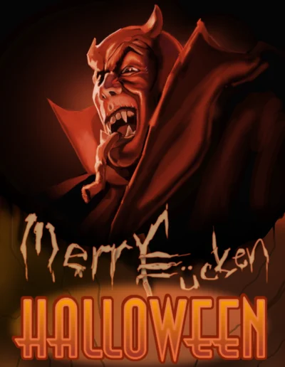 Merry Halloween Poster Digital Art