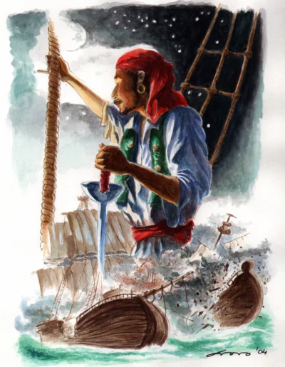 Pirate Watercolor