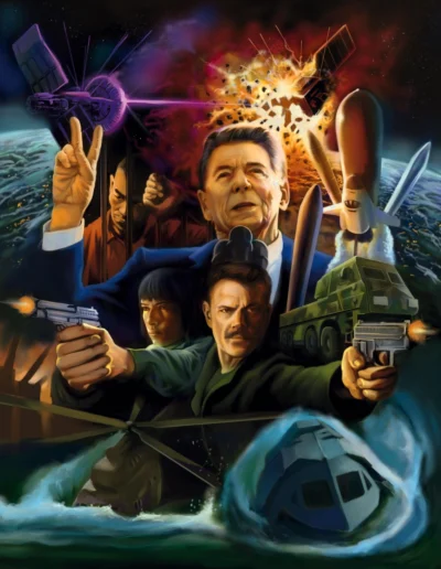 Russian Defection Comic Book Cover Digital Illustration